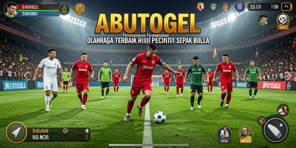 Tampilan gameplay ABUTOGEL yang menarik dalam bertaruh pada sepak bola.