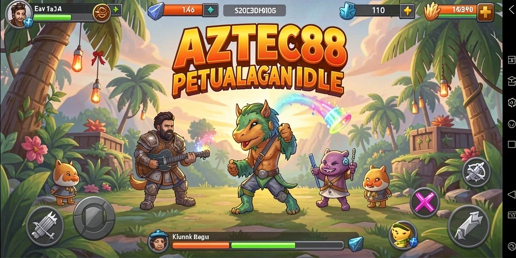 Tampilan menarik dari gameplay AZTEC88 yang memukau.