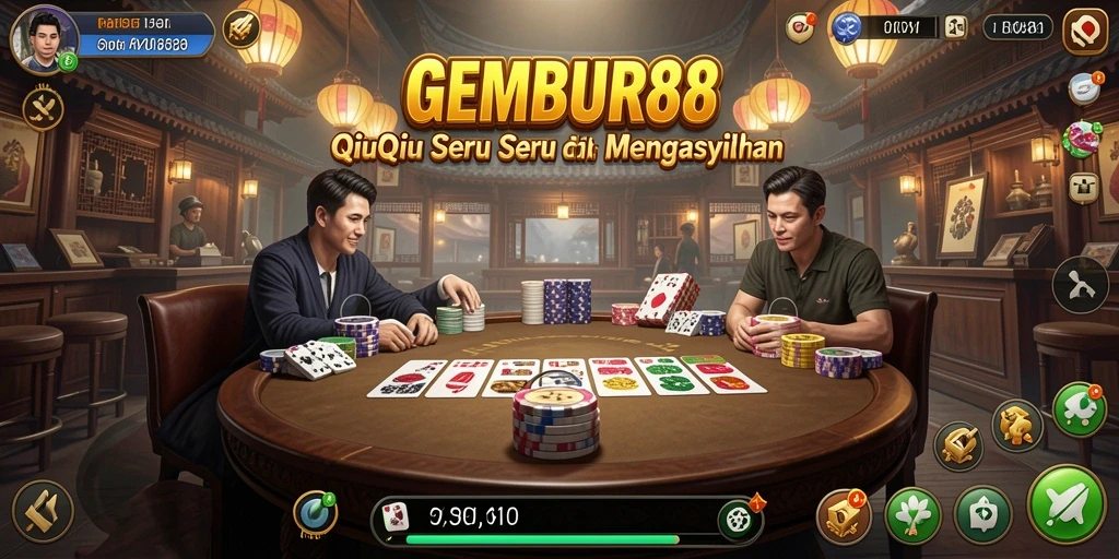GEMBUR88 menampilkan gameplay QiuQiu yang menarik dan kompetitif.