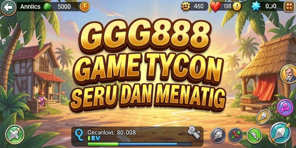 Tampilan menarik dari gameplay GGG888 yang menampilkan aspek Tycoon.