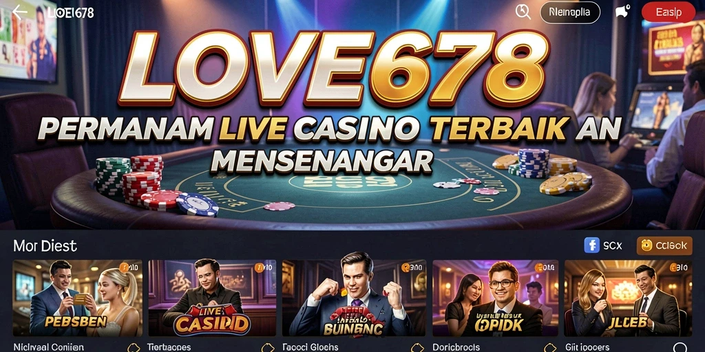 Tampilan gameplay yang mendebarkan dari LOVE678 Live Casino.