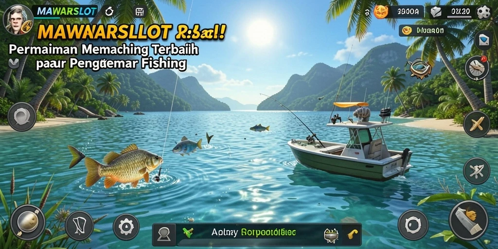 Gameplay MAWARSLOT dengan pengalaman memancing yang seru.