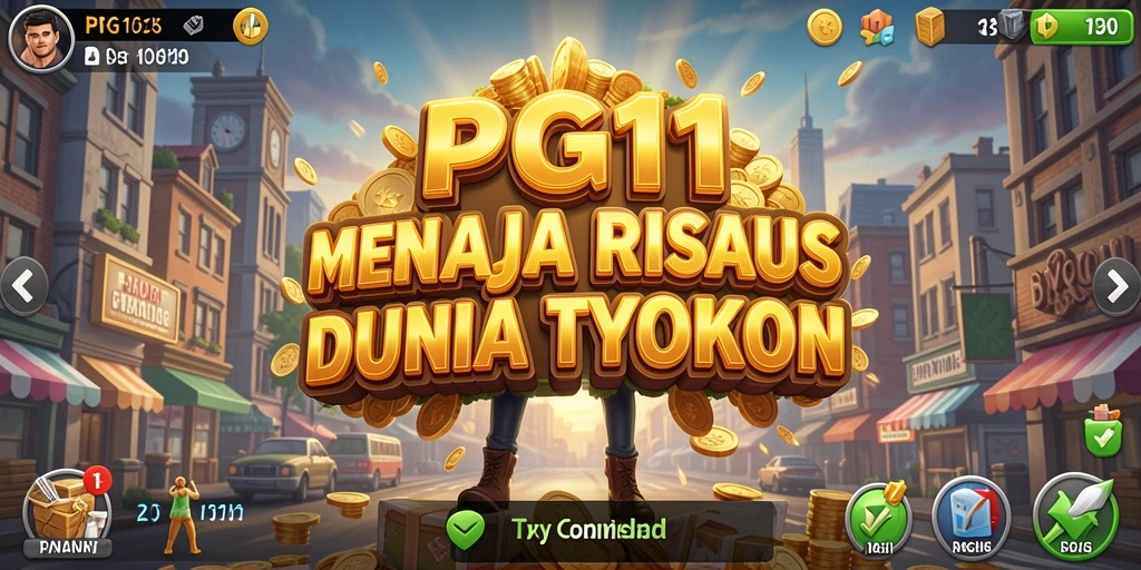 Screenshot permainan PG11 menampilkan keseruan membangun bisnis Tycoon.