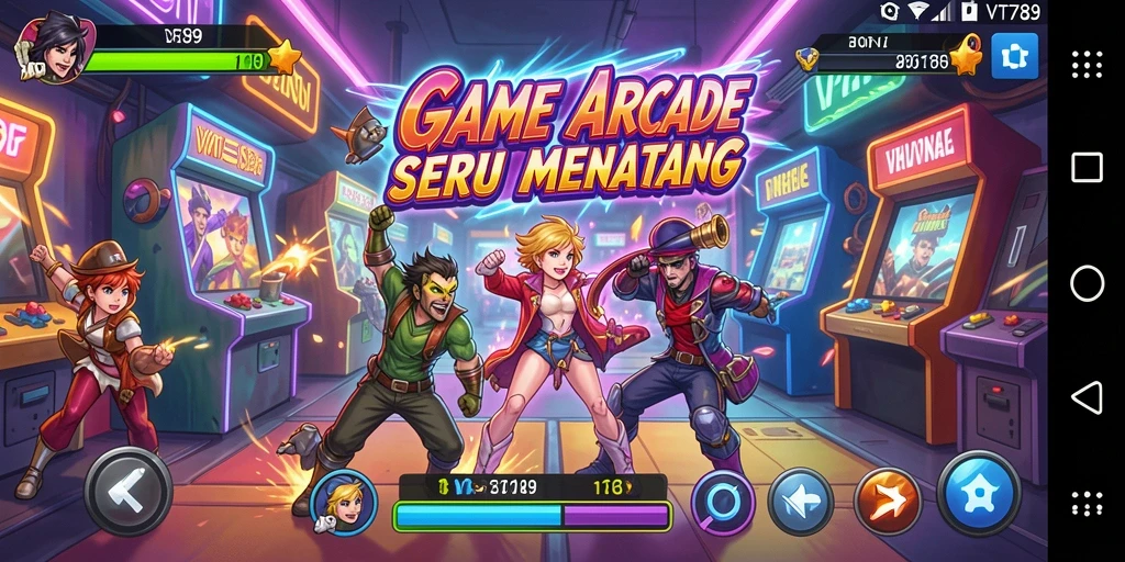 Tampilan seru dalam gameplay VT789 yang penuh tantangan.